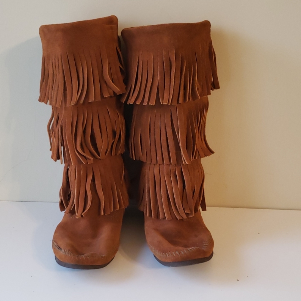 Minnetonka 3-Layer Fringe Boot - image 2
